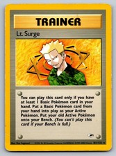 Lt. Surge (101) - G1 Gym Heroes #101/132 Rare Unlimited HP on eBay