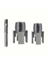3pcs Pipe Thread Repair Tool Set Drill Tap Kit With Connecting Rod-uk