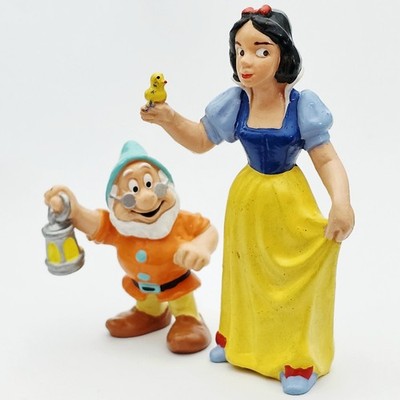 Bullyland 3'' Disney Figures SNOW WHITE & DWARF BOSS Snowwithe & Doc Bully