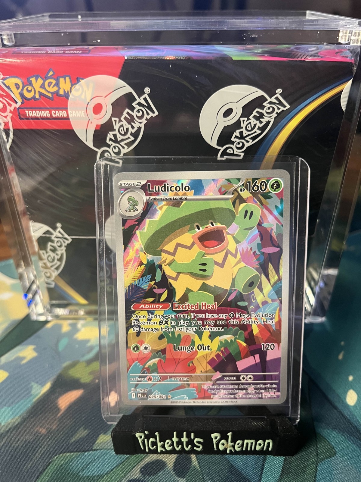 Ludicolo 095/094 Me02: Phantasmal Flames Holo NM / Pack Fresh