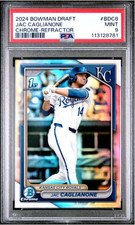 2024 BOWMAN DRAFT #BDC8 JAC CAGLIANONE CHROME-REFRACTOR PSA 9