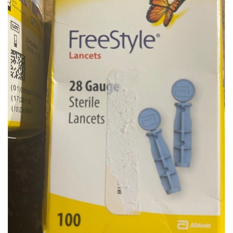 Ланцеты фристайл Abbott калибр 28 стерильные коробки 100 штук упаковка 3 шт. - Изображение 2 из 3