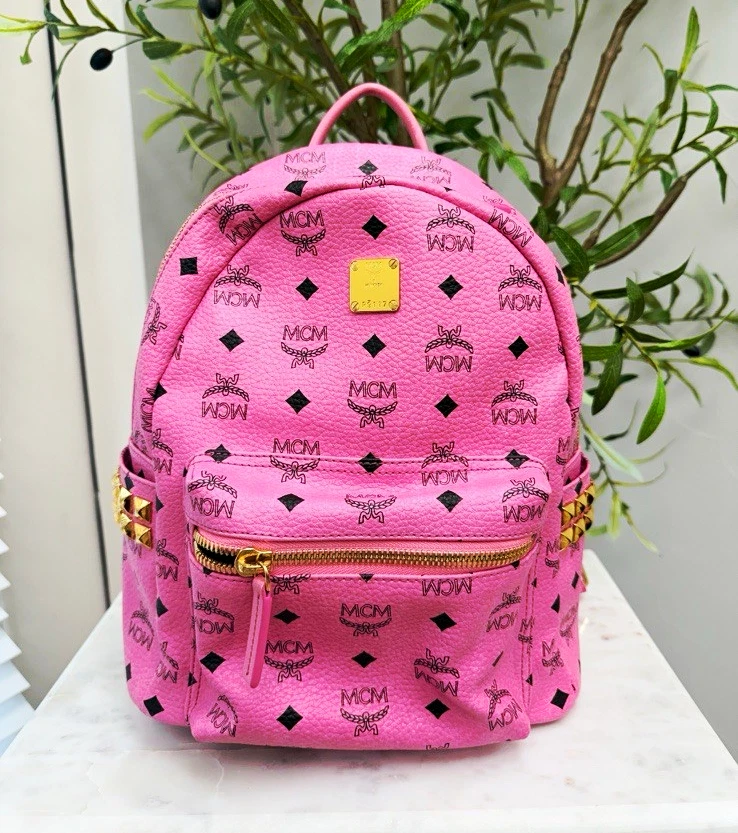 AUTHENTIC MCM‎ Barbie Pink Leather Backpack MCM | Bags | Authentic Mcm Barbie Pink Leather Backpack  main image 3