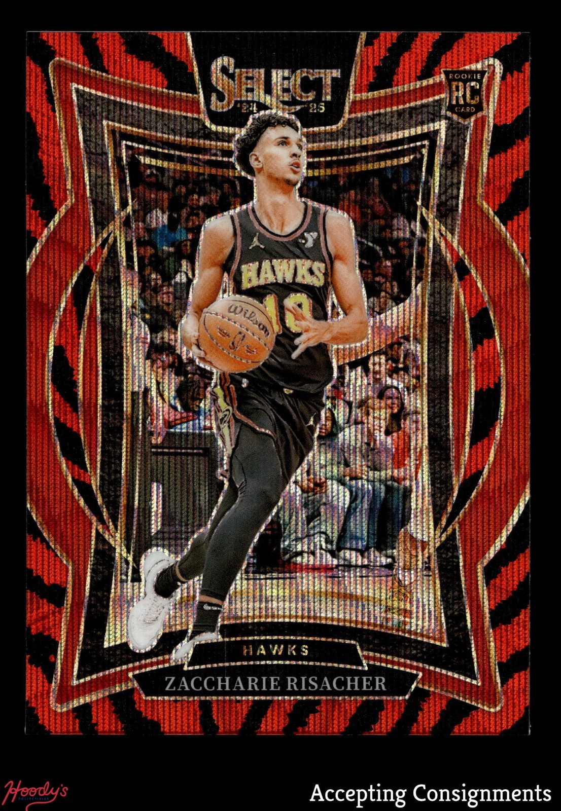 2024-25 Select Tiger #86 Zaccharie Risacher SP Concourse ROOKIE RC HAWKS