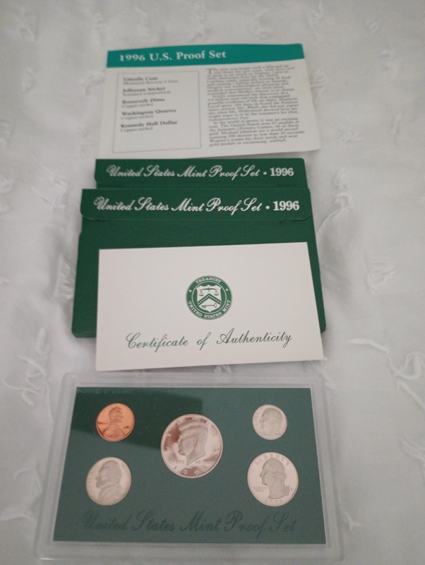 2 Set LOT of 1996-S U.S. Mint Proof Sets ORIGINAL