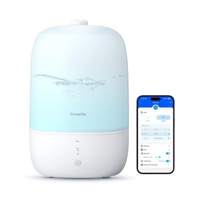 GoveeLife Smart Humidifiers for Bedroom, 3L Top Fill Cool Mist Humi... Fast Ship