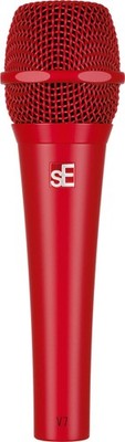 sE Electronics V7 Red Mikrofon Dynamisch Federstahl Superniere Windschutz Rot