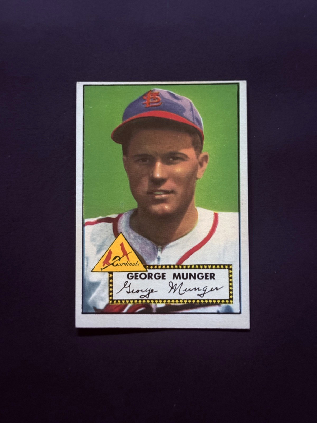 George Munger #115 Baseball Cards 1952 Topps trading card — raw and PSA graded price guide