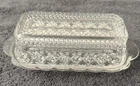 Anchor Hocking Vintage Crystal Clear Butter Dish With Lid