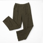 Soft Surroundings Silk Chiffon Pants Pull On Wide Leg Boho Taupe M — photo 1