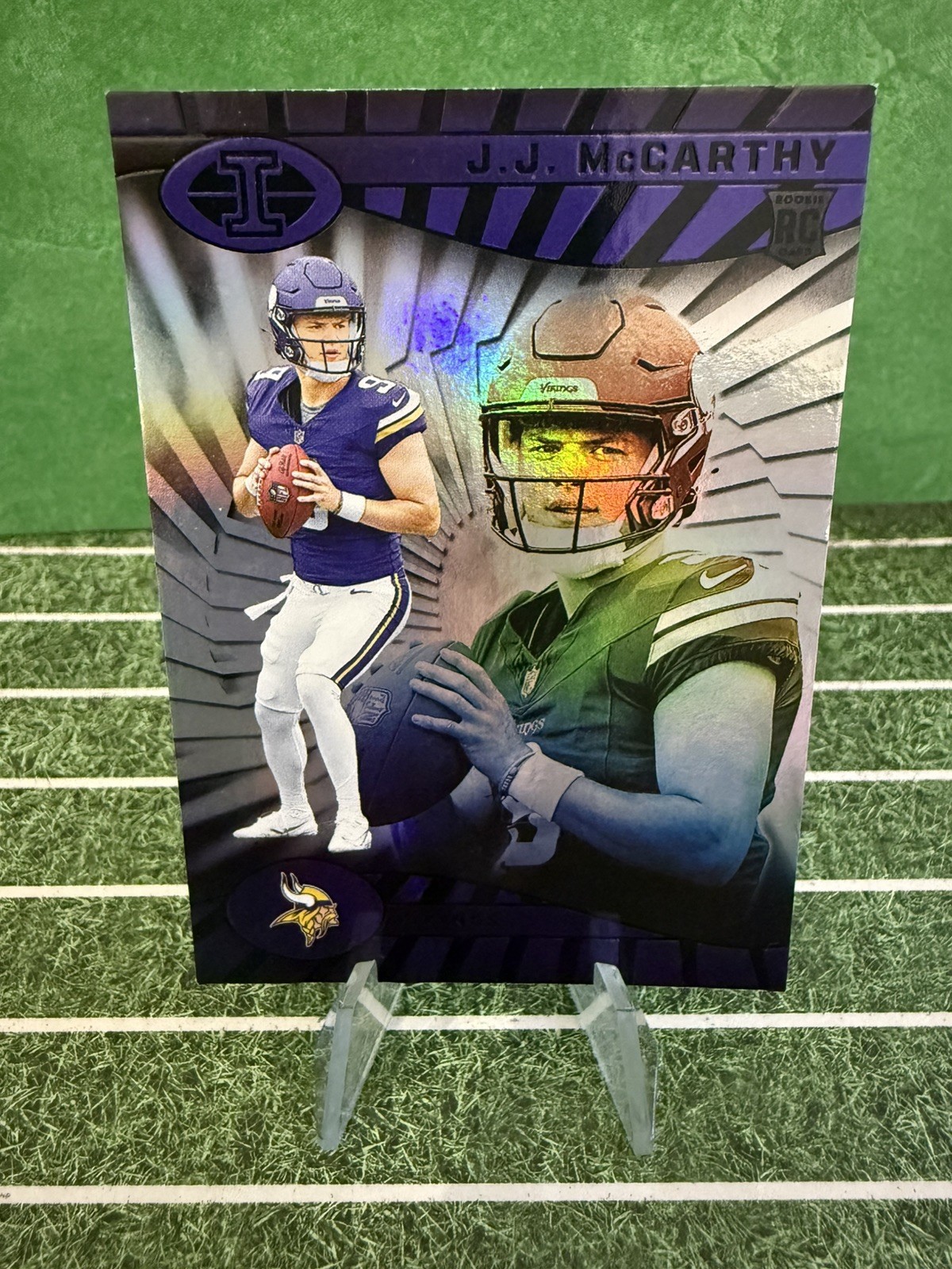 2024 Panini Illusions JJ McCarthy #100 Minnesota Vikings Rookie RC