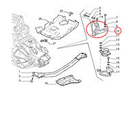Originale Motorhalterung Fiat Uno Fiorino 7718992