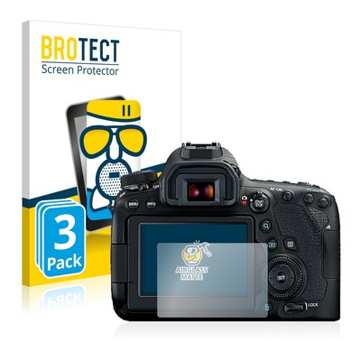 3x BROTECT Panzerfolie Schutzglas für Canon EOS 6D Mark II matt Display