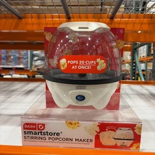 Dash 4.5qt Stirring Electric Popcorn Maker with Lid for Serving Bowl