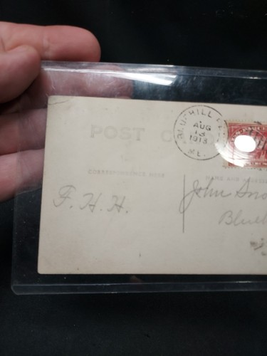 1913 Real Photo Postcard John Snow Penobscot Indian Tribe Old Town Maine RPPC - Picture 6 of 6