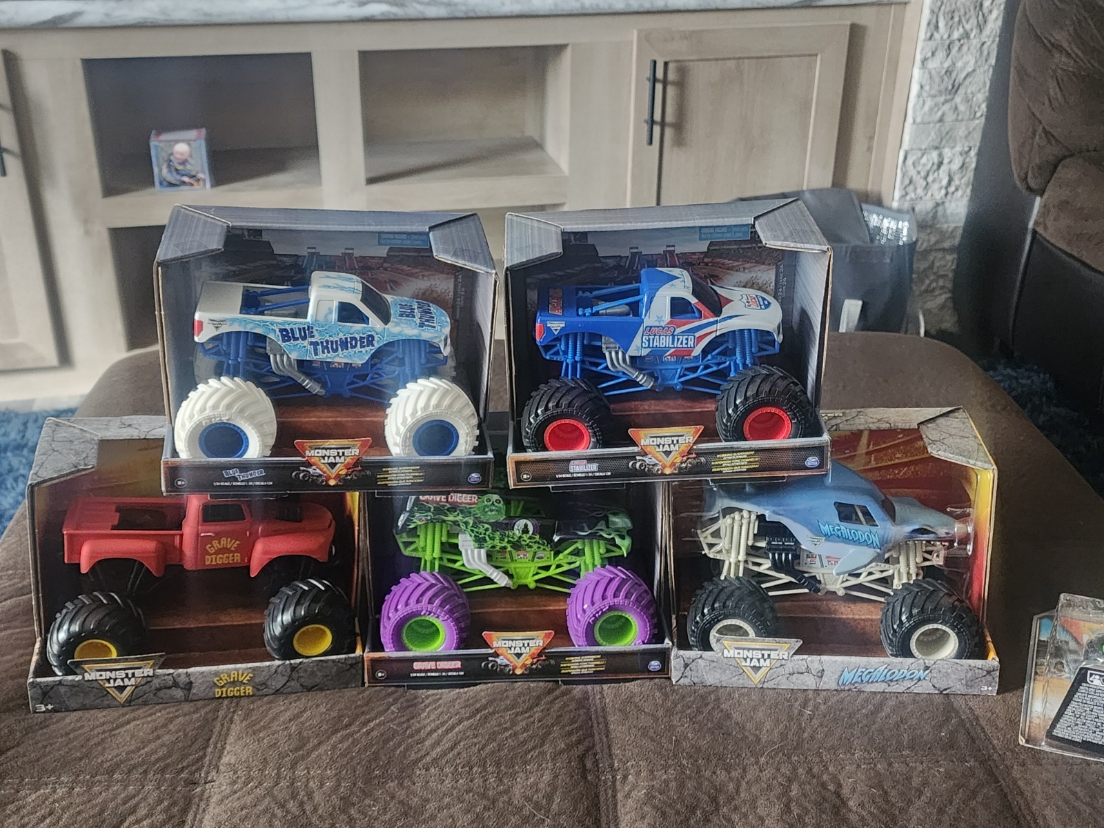 5 Monster Jam 1/24th Scale Trucks Brand New in the box