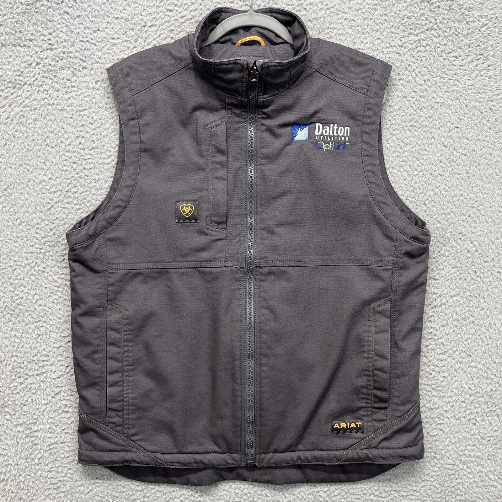 Ariat Rebar DuraCanvas Vest Mens Large Gray Sherpa Lined Insulated Workwear
Opens in a new window or
