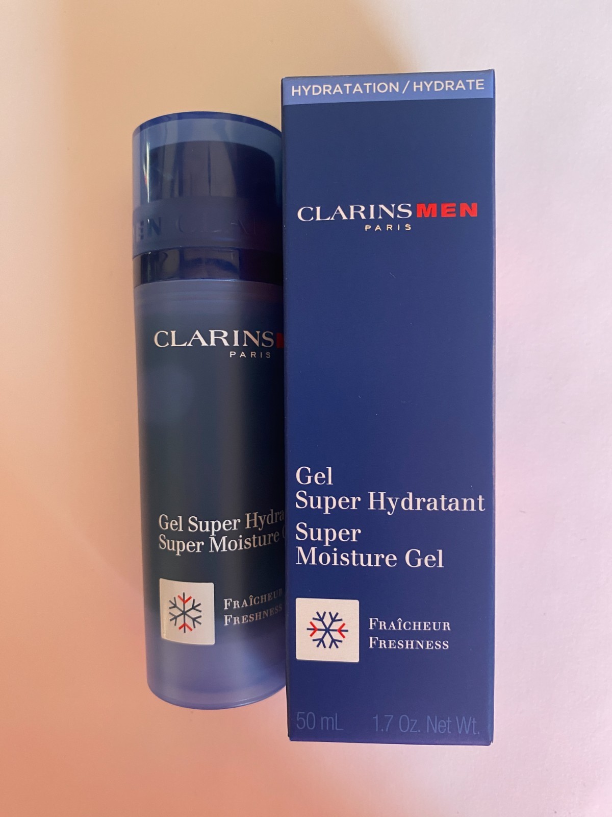 CLARINS MEN Super Moisture Gel  50ml , BOXED, FREE POST