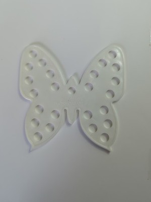 Vtg The Floss-Fly Floss Organizer Butterfly Cross Stitch 24 Skein Ramco Arts