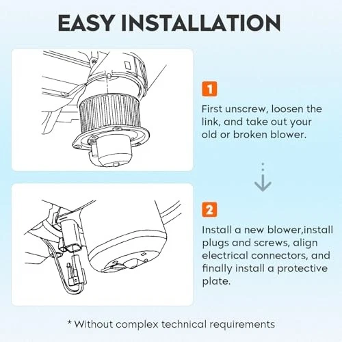 HVAC Blower Motor for Volkswagen Jetta 2009-2014, Passat 2006-2010, Tiguan 2009- - Изображение 4 из 4