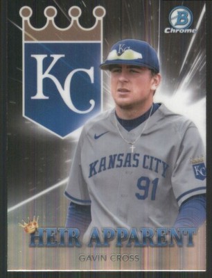 2022 Bowman Chrome Draft Heir Apparent #HA-8 Gavin Cross Kansas City Royals 454