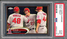 2012 Topps Chrome  MIKE TROUT #144 PSA 9 MINT RC Centered