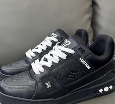 Louis Vuitton LV Trainer Sneakers Black/White, Size 10