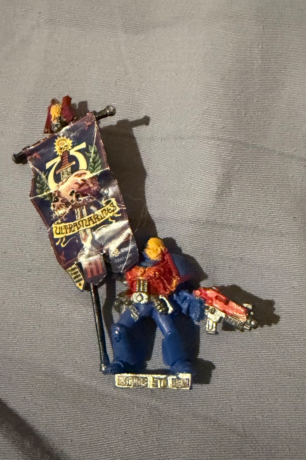 Warhammer 40k Standard Bearer Ultramarines Games Workshop Metal vintage
