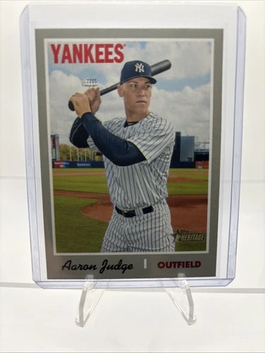 2019 Topps Heritage Aaron Judge #499 Short Print New York Yankees Baseball Card