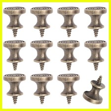 Set of 12 Rust-Resistant Mini Pull Handles - Universal 0.63'' Knobs for Cabinets