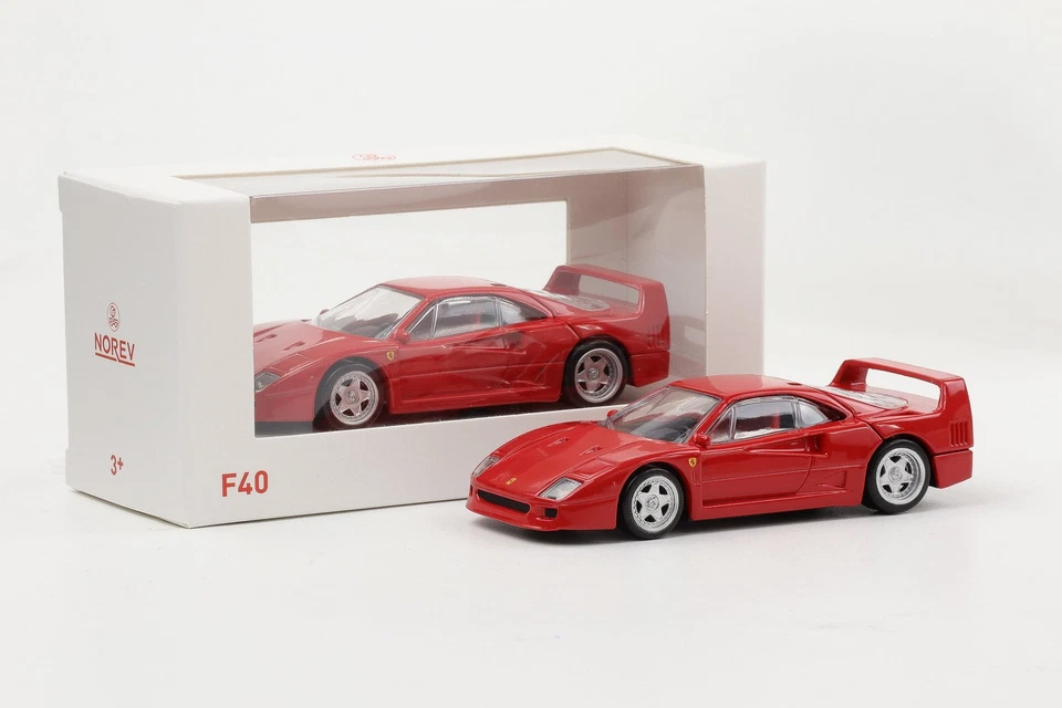 1:43 Jet Auto Norev Ferrari F40 Rosso 1987 Diecast 730001 - Immagine 4 di 4