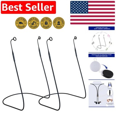 2-Pack Magnetic Connector Cord for Loop Earplugs - Tug-Resistant & Durable