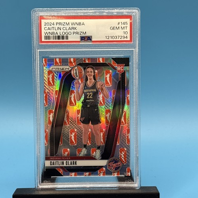 #ad 2024 Panini Prizm WNBA 145 Caitlin Clark RC WNBA Logo Prizm PSA 10 Gem Mint $3000.00