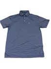 Rhoback Dogstooth Houndstooth Performance Polo Shirt Men's Medium Blue Golf