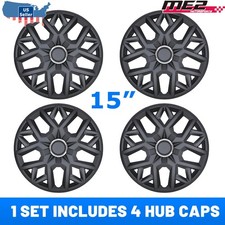 15 Inch Universal Wheel Rims Cover Pp Hubcaps Snap On Car Truck Suv 4-pack