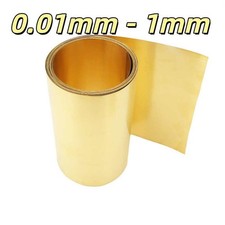 Thin Brass Sheet Metal Foil Belt Strip Coil 0.01mm - 1mm Art + Craft Model Train