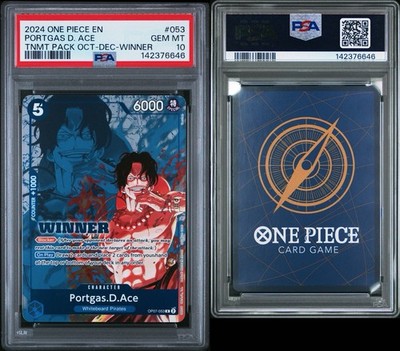 PSA10 OP07 PORTGAS D. ACE エース PSA 10 Portgas D. Ace (Tournament Pack Oct-Dec Winner) OP07-053 EN