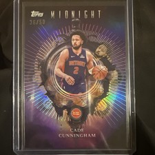 2025 CADE CUNNINGHAM 2025-26 TOPPS MIDNIGHT INSOMNIA SUMMER SOLSTICE 36/50