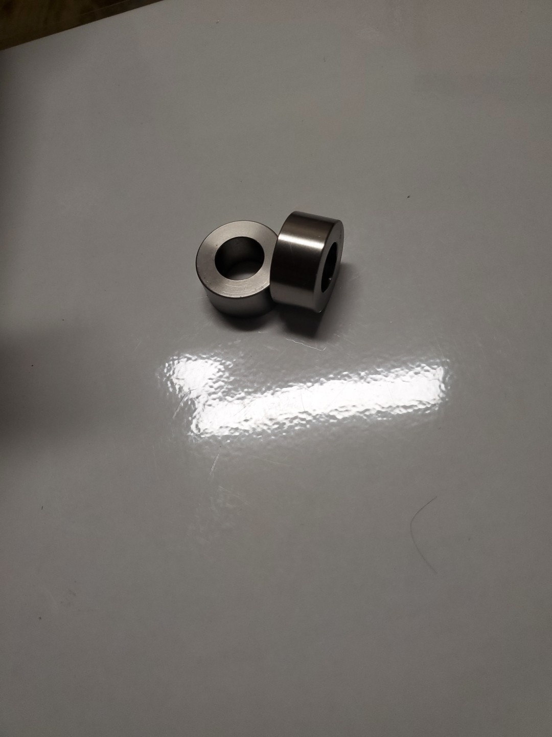 1 pr 50-53 MG TD 8 Bumper Spacers  (stainless steel)