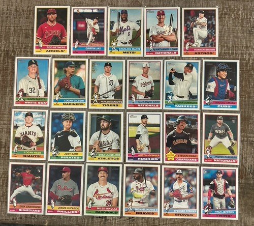 2025 TOPPS HERTAGE SP (401-500) PARALLELFOL & CHROME LOT OF 19 BART