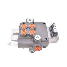 2 Spool 21GPM Hydraulic Control Valve Double Acting SAE Ports 3600 PSI