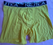 Nautica Men's Cotton Boxer Briefs Underwear Yellow Size Medium