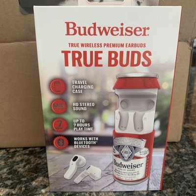 True Buds Bud Light Wireless Earbuds HD Stereo Sound New Factory Sealed 7 hours