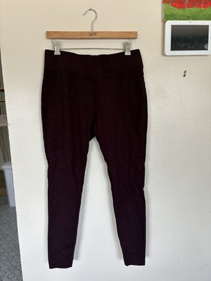 matty m women's burgundy leggings size L excellent condition