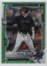 2021 Bowman Draft Chrome Green Refractor 30/99 Tanner Allen #BDC-165 0i5i