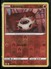 Larvesta 024/159 Common Crown Zenith Pokemon Reverse Holo Near Mint