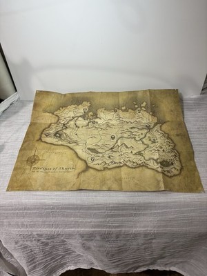 Province Of Skyrim Textured Map - Elder Scrolls Bethesda - 26 X 19