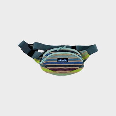 Kavu Spectator Waist Pack Belt Bag Fanny Pack Shoulder Bag Striped Rainbow 