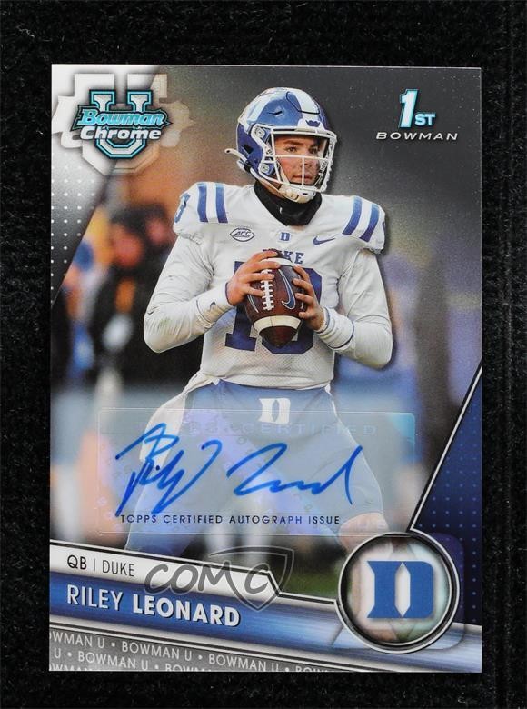 2023 Bowman U Chrome Chrome Prospect Auto Riley Leonard #6 Auto