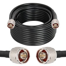 XRDS -RF N Male to N Male 50FT Coax Extension Cable - Type N RG58 50 Ohm Pure Co